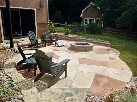 Flagstone patio